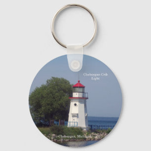 Cheboygan Wieg Light-sleutelketen Sleutelhanger
