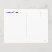 Check all election results, with US map - postcard Feestdagenkaart (Achterkant)