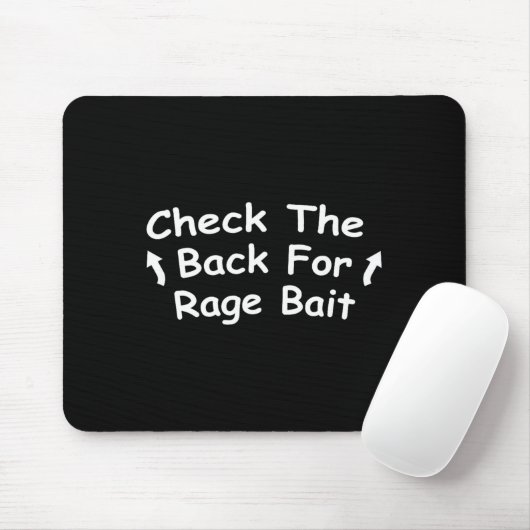 Check Back For Rage Bait Funny Meme Gift Muismat (Met muis)
