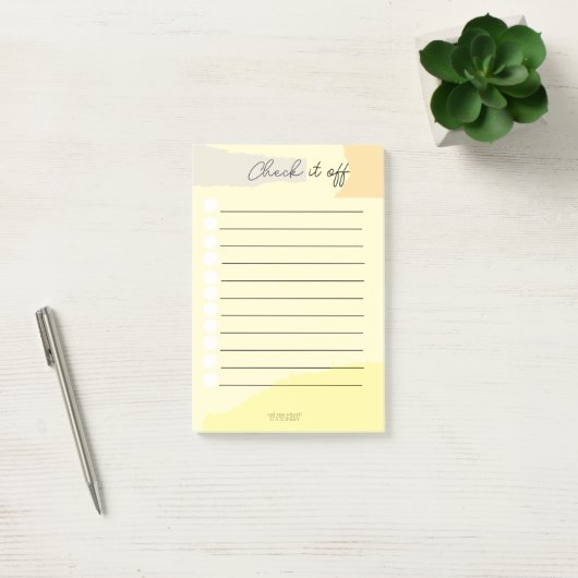 Check it off Notepad Post-it® Notes (Kantoor)