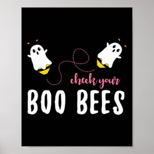 Check je Boo Bees Oktober Borstkanker Awarenen Poster