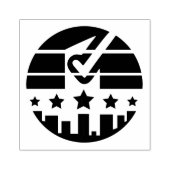 Check Mark of Unity Rubberstempel (Afrduk)
