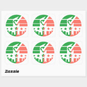 Check Mark of Unity Vierkante Sticker (Vel)