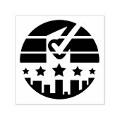 Check Mark of Unity Zelfinktende Stempel (Design)