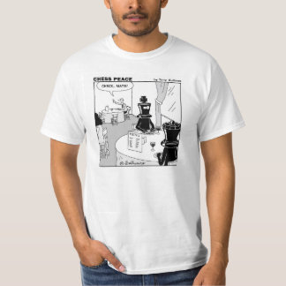 "Check Mate" hilarische Chess Peace cartoon T-shirt