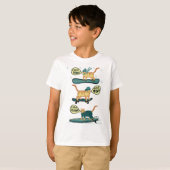 Check Meowt. Skateboard Snowboard Surfer Tabblad C T-shirt (Voorkant volledig)
