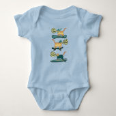 Check Meowt. Skateboard Surfer Snowboard Tabblad C Romper (Voorkant)