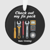 Check Out Mijn Fixpack Het Premium Kit Aangepast Ornament (voorkant)