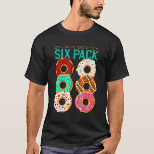 Check Out My Six Pack - Grappige Donuts Workout Ab T-shirt
