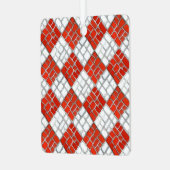 CHECK ROUGE MOSAIC Carré en métal ornement (Avant gauche)