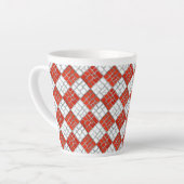 CHECK ROUGE MOSAIC Latte Mug (Angle gauche)