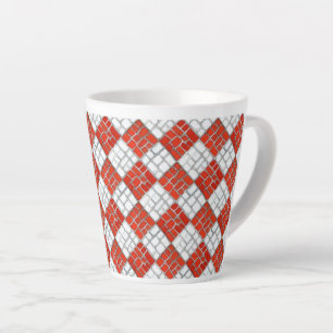 CHECK ROUGE MOSAIC Latte Mug