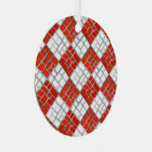 CHECK ROUGE MOSAIC Métal Cercle Ornement (Avant droite)