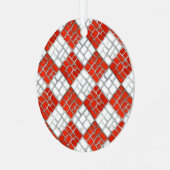 CHECK ROUGE MOSAIC Métal Cercle Ornement (Avant gauche)