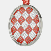 CHECK ROUGE MOSAIC Premium Circle Ornement (Gauche)