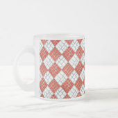 CHECK ROUGE MOSAÏQUE Verre dépoli Mug (Gauche)