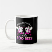 Check Your Boo Bees Funny Breast Cancer Halloween Koffiemok (Links)