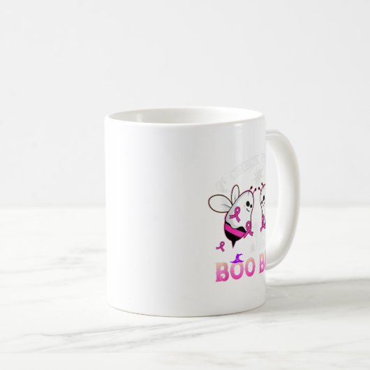 Check Your Boo Bees Funny Breast Cancer Halloween Koffiemok (Voorkant rechts)