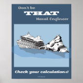 Check Your Calculations Math Poster (Devant)
