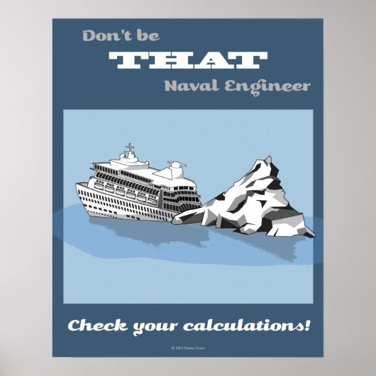 Check Your Calculations Math Poster (Devant)