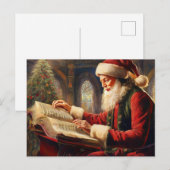 Check zijn lijst feestdagenkaart (Voorkant / Achterkant)