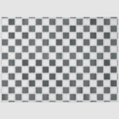 Checkboard zwart-wit Decoupage Tissuepapier (Voorkant)