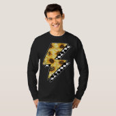 Checked Sunflower Lightning Chess Board T-shirt (Voorkant volledig)