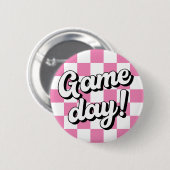 Checker Board Game Day College Sorority Button (Voorkant /achterkant)