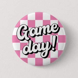 Checker Board Game Day College Sorority Button
