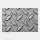 Checker Bord Industrial Warehouse Steel Chic Theedoek (Horizontaal)