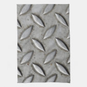 Checker Bord Industrial Warehouse Steel Chic Theedoek (Verticaal)