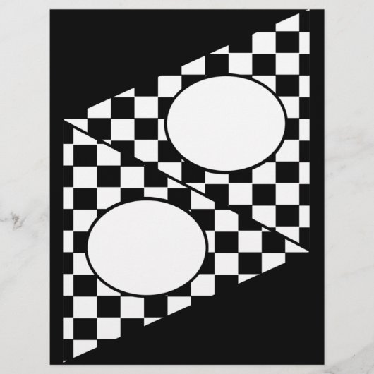 Checker Flag DIY Bunting Flyer (Voorkant)