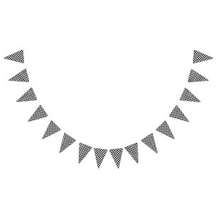 Checker Pattern Race Car Theme Vlaggetjes