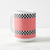Checker 🌸 tasse de café 15oz (Devant gauche)