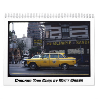 Checker Taxi Cabs van Matt Weber Kalender