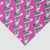 Checkerboard Baby Sneakers/Hot Pink | Stedelijk Tissuepapier (Detail)