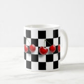 Checkerboard Cherries Mok (Voorkant rechts)