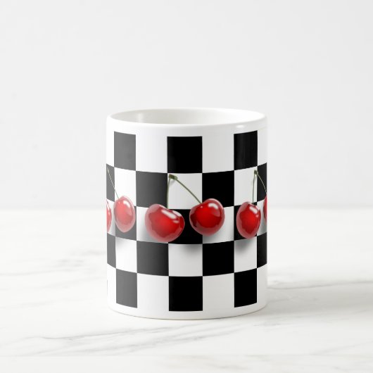 Checkerboard Cherries Mok (Center)