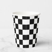 Checkerboard Een Gelukkig Dude 1e Verjaardag Papieren Bekers (Rechts)