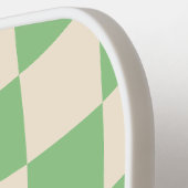 Checkerboard Groovy Retro naam Pickleball Paddle (Links Detail)