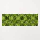 Checkerboard harten patroon in Lime Green Yogamat (Voorkant (horizontaal))
