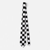 Checkerboard Hearts in zwart-wit Stropdas (Voorkant)