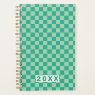 Checkerboard Jungle Green Retro Pattern 2026 