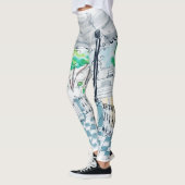 Checkerboard Kiosk Park View Leggings (Links)