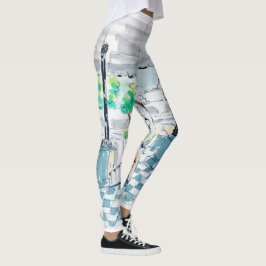 Checkerboard Kiosk Park View Leggings