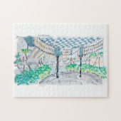 Checkerboard Kiosk Park View Legpuzzel (Horizontaal)