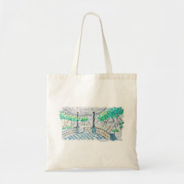 Checkerboard Kiosk Park View Tote Bag