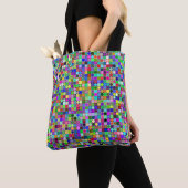 Checkerboard Middelgrote Canvas tas (Dichtbij)