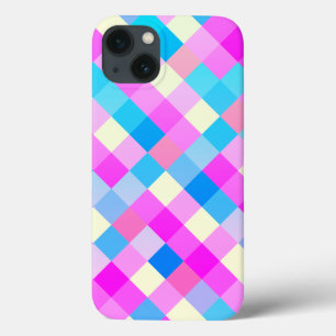 Checkerboard Pastel Colors Hoesje-Mate Samsung Gal iPhone 13 Hoesje