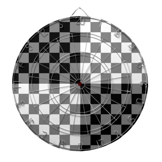 CHECKERBOARD PATTERN DARTBORD (Voorkant)
